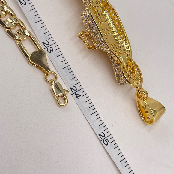 The Grim Reaper and chaIn Gold plated 18k - Picture 6 of 6